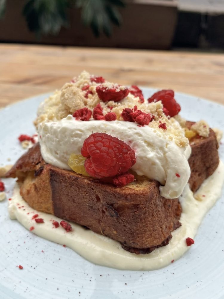 Seasonal French toast served for brunch at Urban Angel in Edinburgh